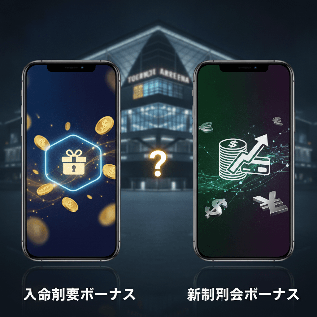 等々力アリーナ視点:入金不要ボーナスと初回入金ボーナスを徹底比較!どちらがお得?